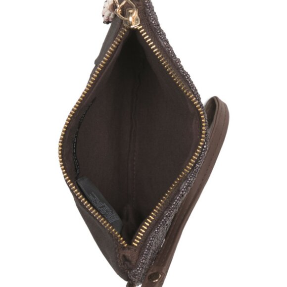 SINCERELY JULES Single Espresso Martini Beaded Wristlet Pouch - NWT Viral TikTok - Picture 3 of 6